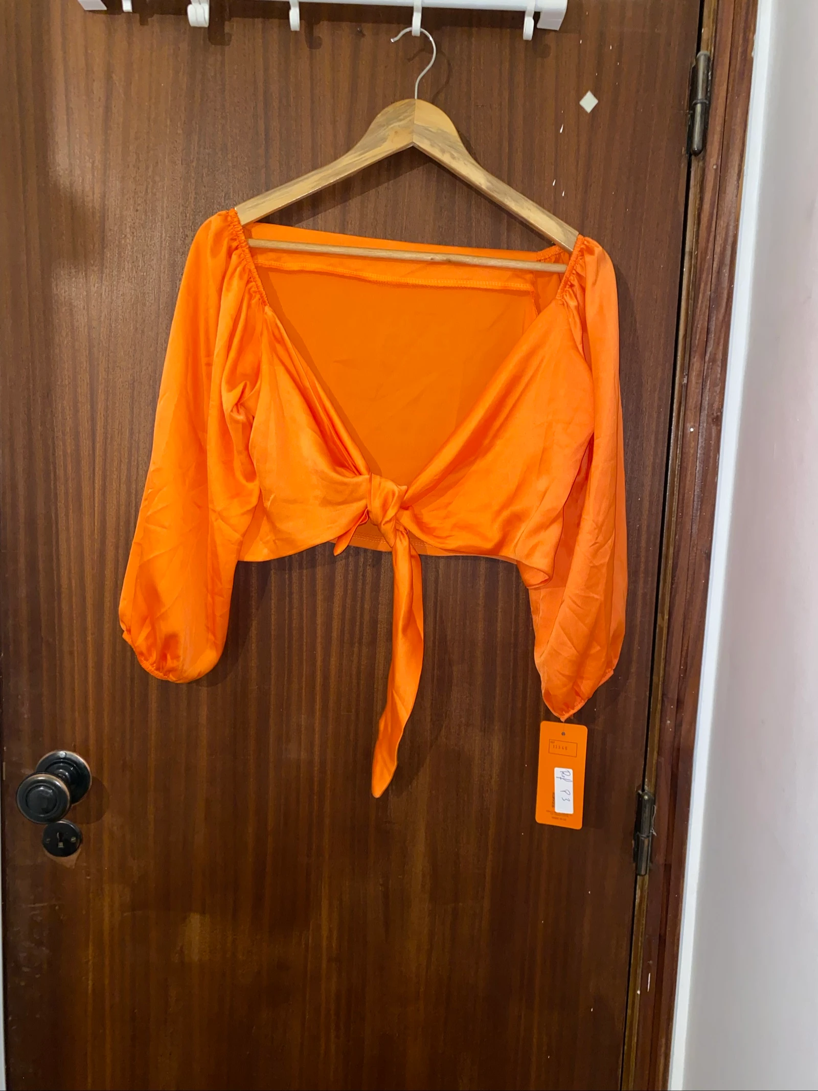 Top Laranja Cetim
